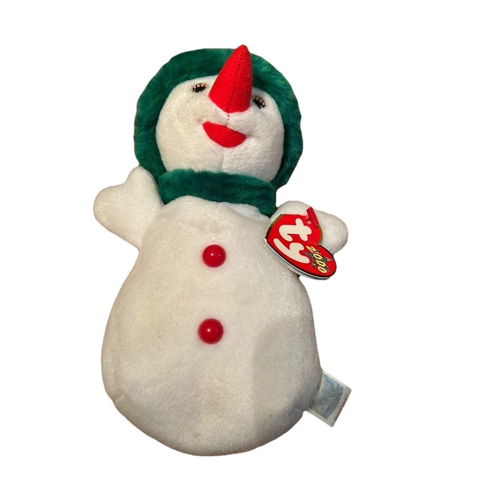 Ty Beanie Babies Snowgirl Snowman Plush Toy 2000 Vintage